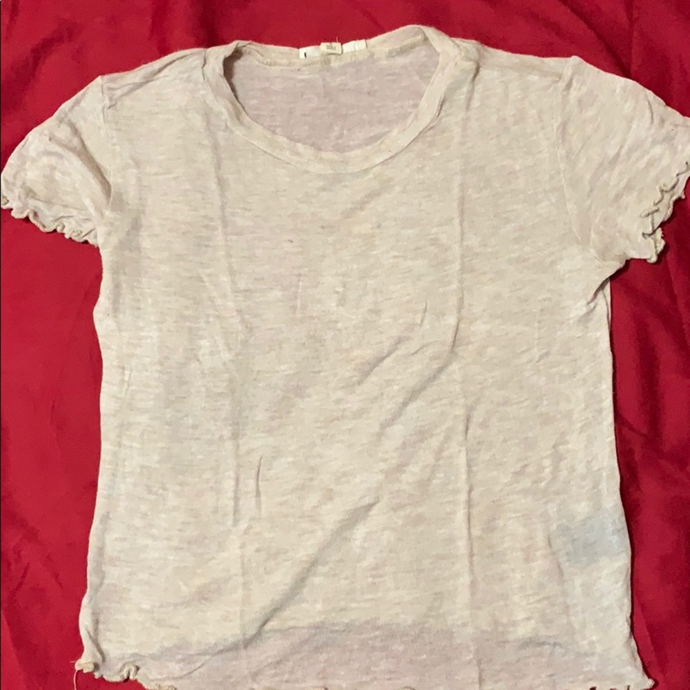 crop top with scalloped detailing